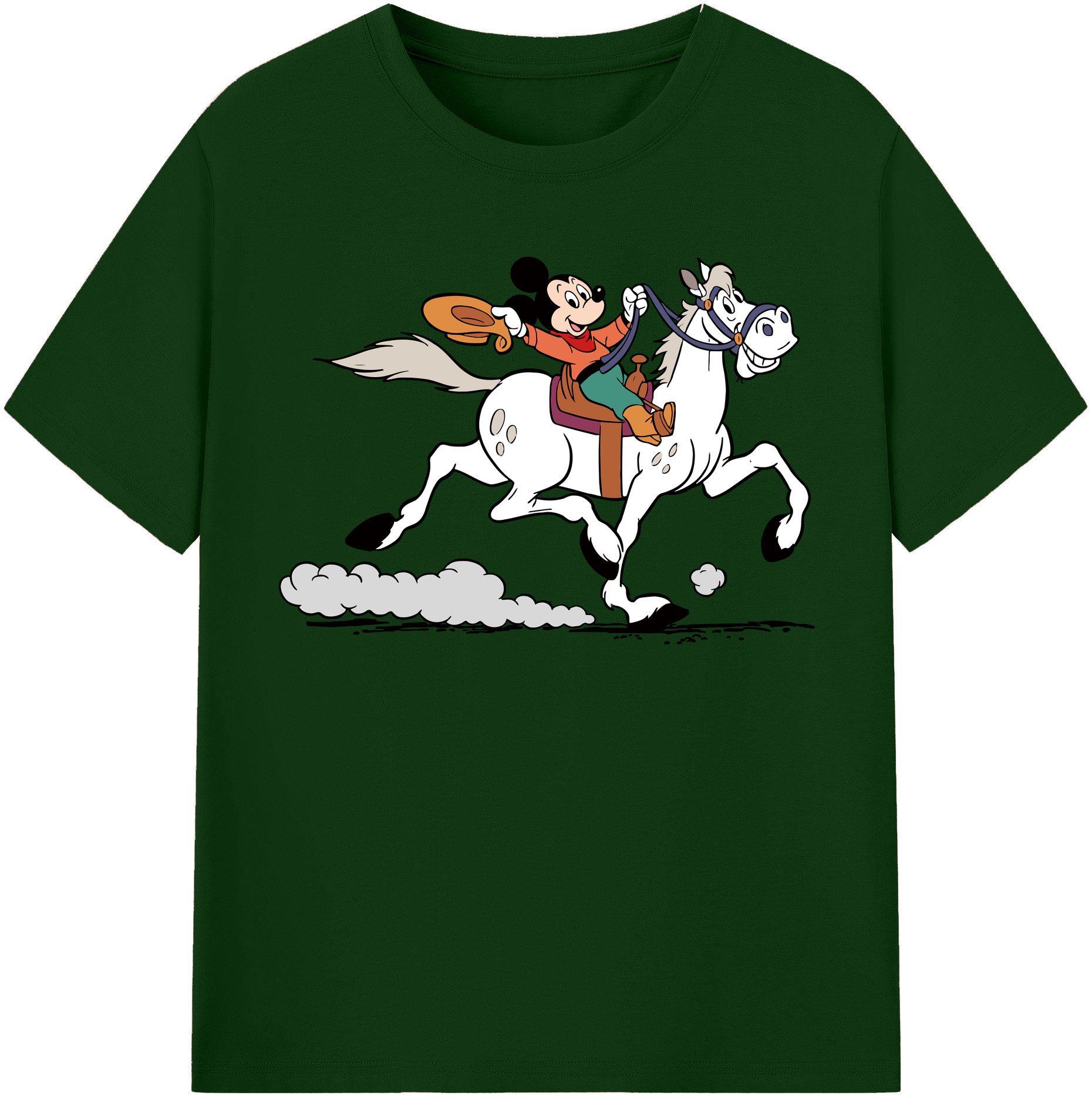 （画像用） ミッキーマウス Mickey Mouse 綿100％半袖Tシャツ（フロントプリント）
